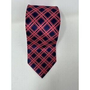 Gianfranco Italy Pink , Blue  Geometric Print Men's Tie‎ 3 1/4" x 58 3/4"